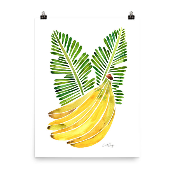 Banana Bunch – Yellow & Green • Art Print