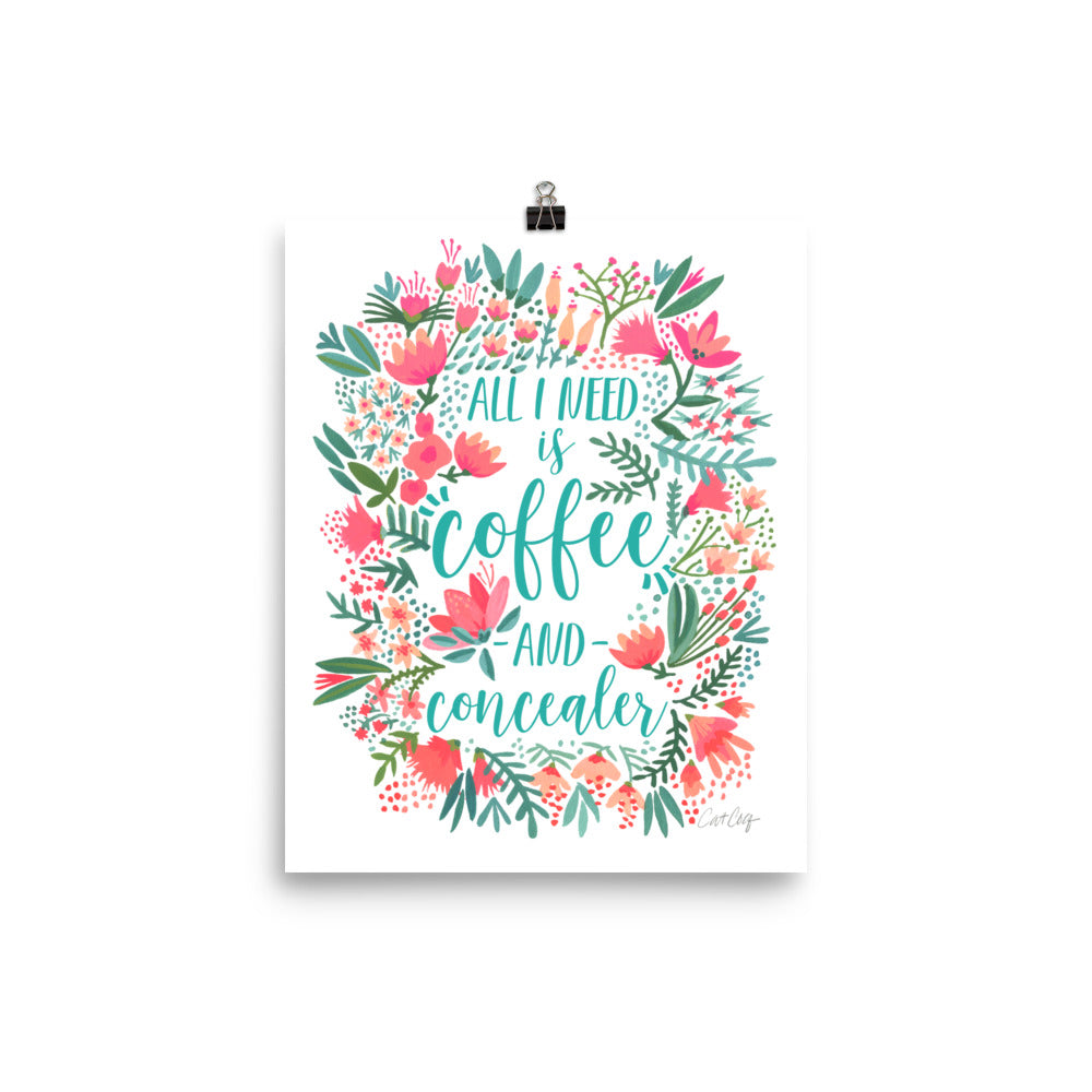 Coffee & Concealer – Juicy Palette • Art Print