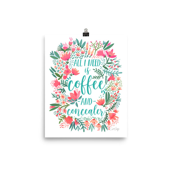 Coffee & Concealer – Juicy Palette • Art Print