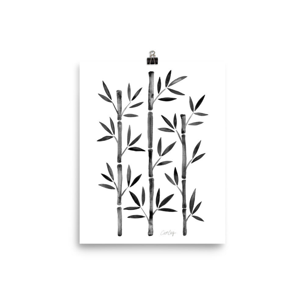 Bamboo – Black Palette • Art Print