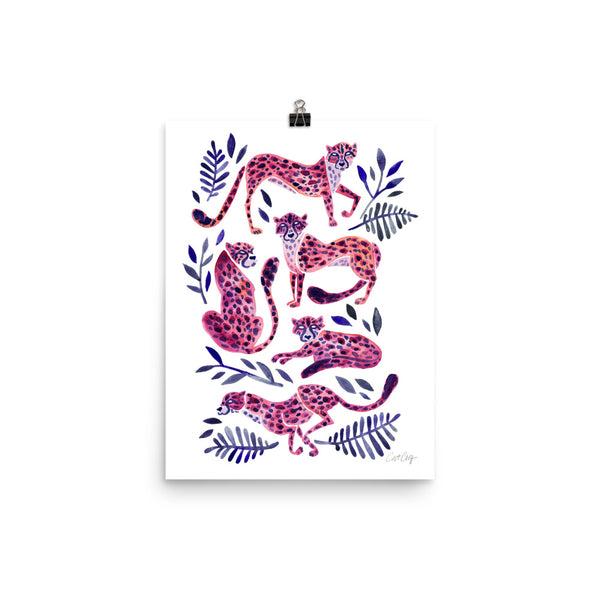 Cheetah Collection - Mauve Indigo