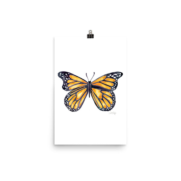 Butterfly – Monarch Orange Palette • Art Print