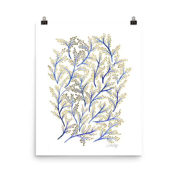 Branches - Navy & Gold