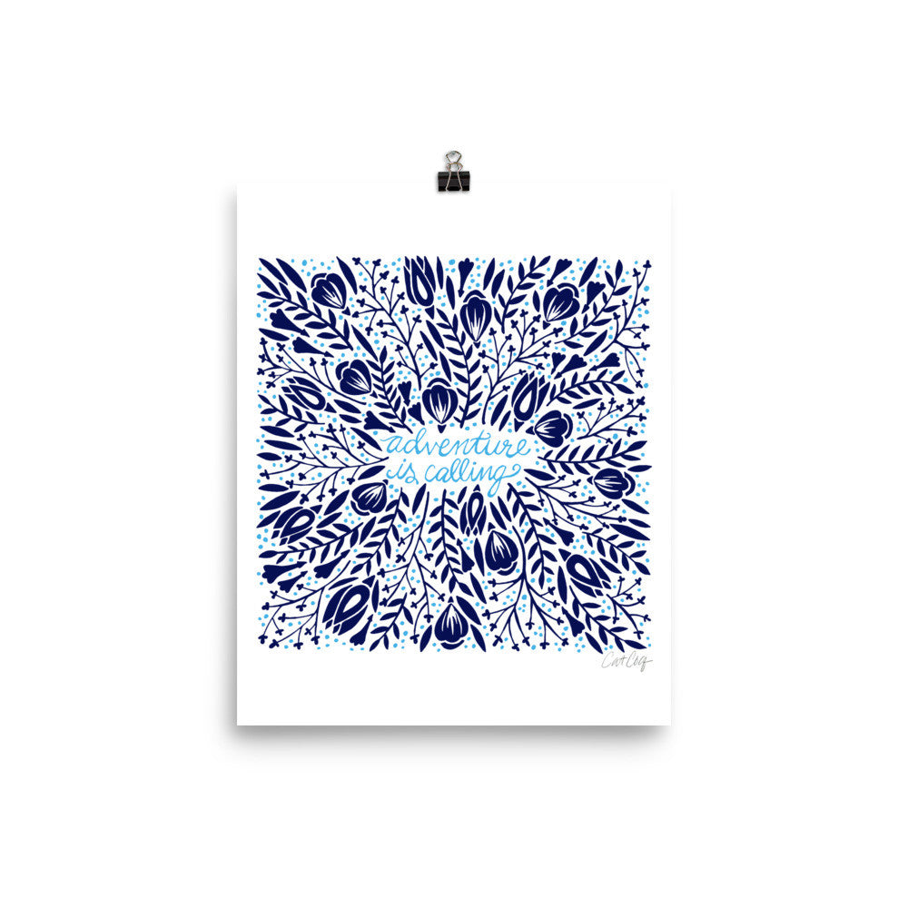 Adventure is Calling – Navy Palette • Art Print