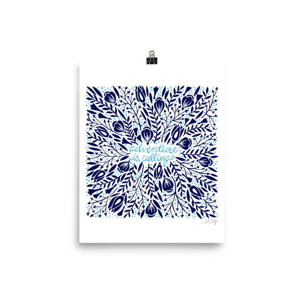 Adventure is Calling – Navy Palette • Art Print