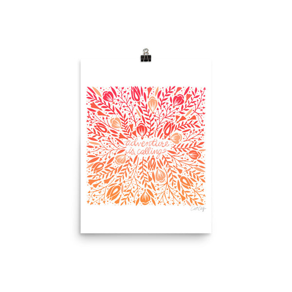 Adventure is Calling – Sunset Palette • Art Print