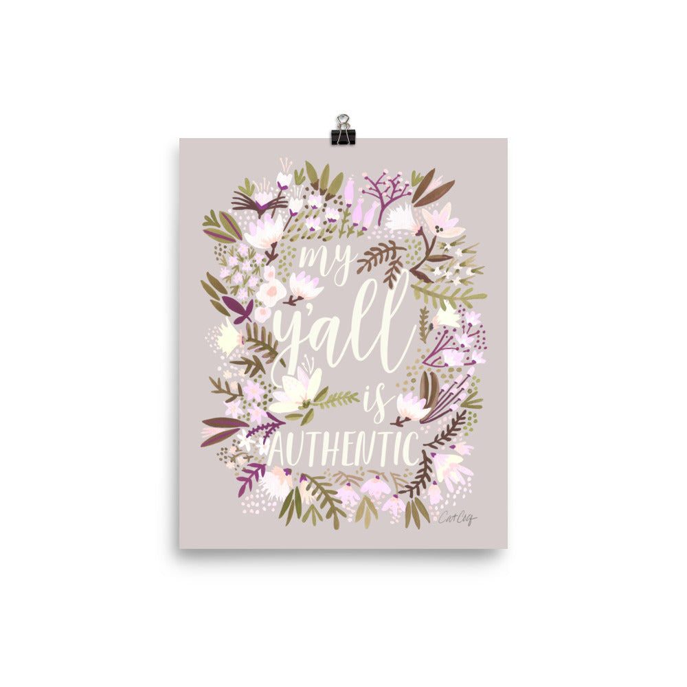 My Y'all is Authentic – Spring Palette • Art Print