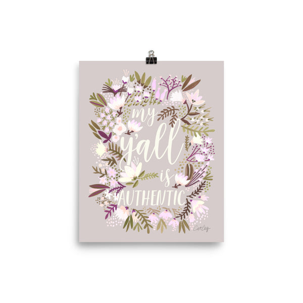 My Y'all is Authentic – Spring Palette • Art Print