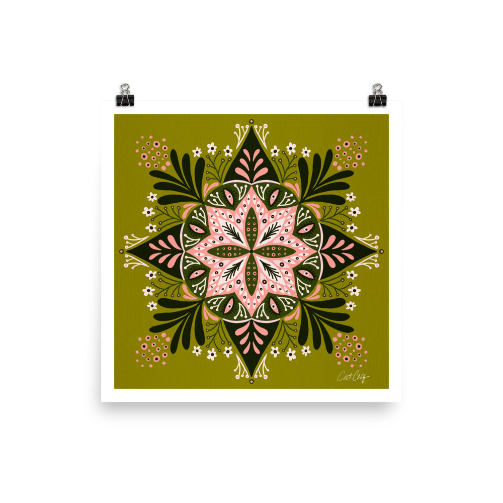 Sprouting Mandala - Sage Pink