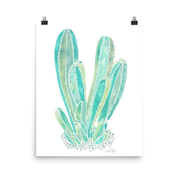 Cactus Cluster – Mint Palette • Art Print