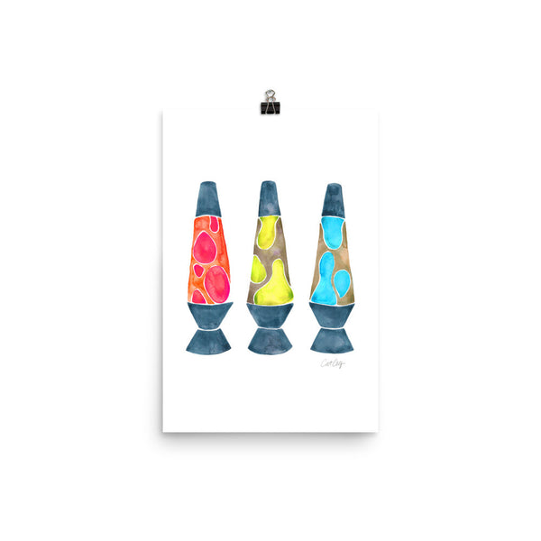 Lava Lamps – Primary Color Palette • Art Print