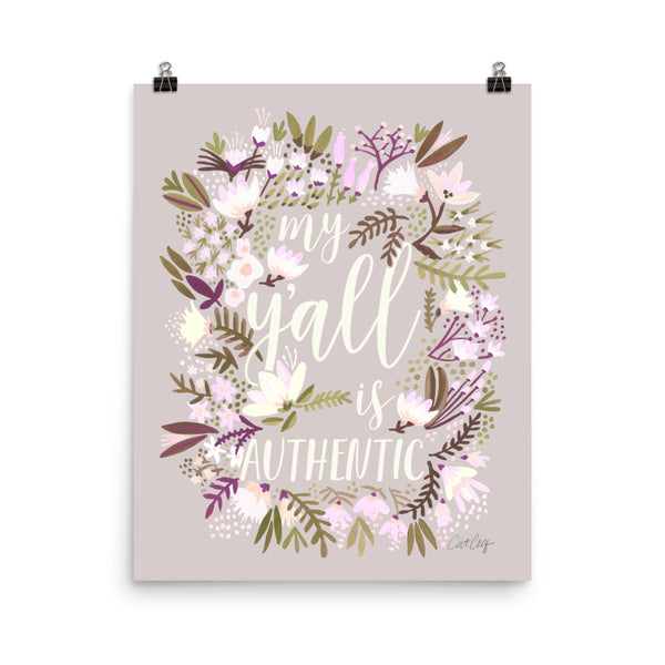 My Y'all is Authentic – Spring Palette • Art Print