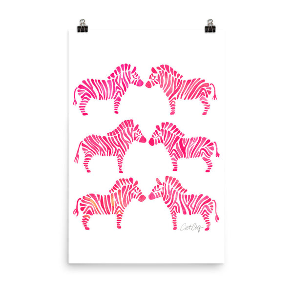 Zebra Collection – Pink Palette • Art Print