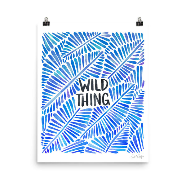 Wild Thing – Blue Palette • Art Print