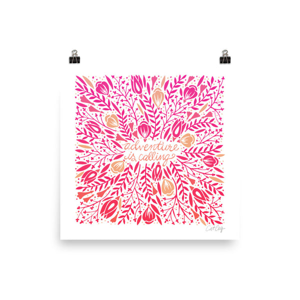 Adventure is Calling – Pink Palette • Art Print