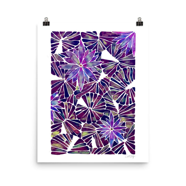 Water Lilies – Mauve Palette  •  Art Print