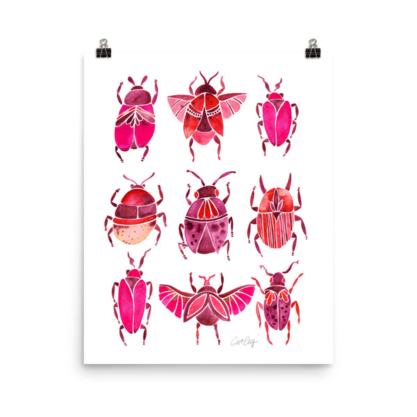 Beetle Collection - Pink
