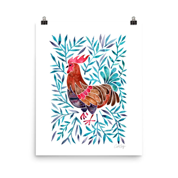 Le Coq – Green Leaves • Art Print