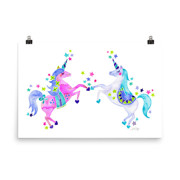 Unicorns – Pastel Palette • Art Print