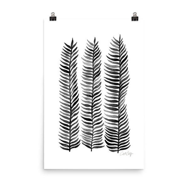 Stems – Black Palette  •  Art Print