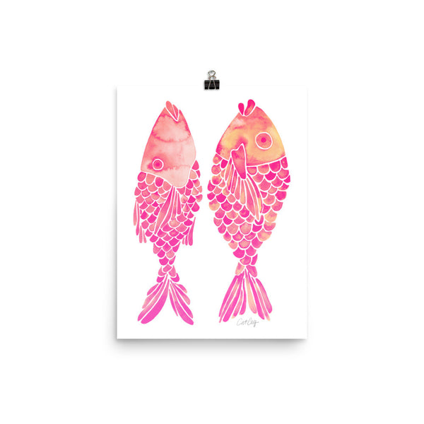 Indonesian Fish – Pink Palette • Art Print