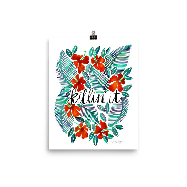 Killin' It – Red & Green Palette • Art Print