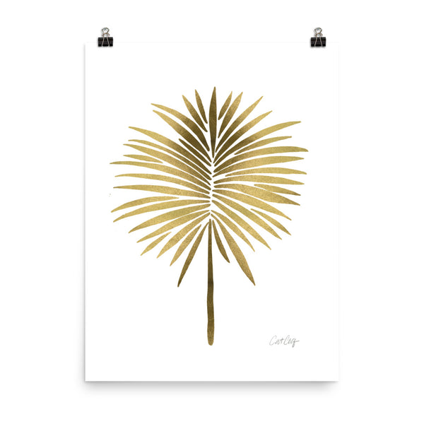 Fan Palm – Gold Palette • Art Print