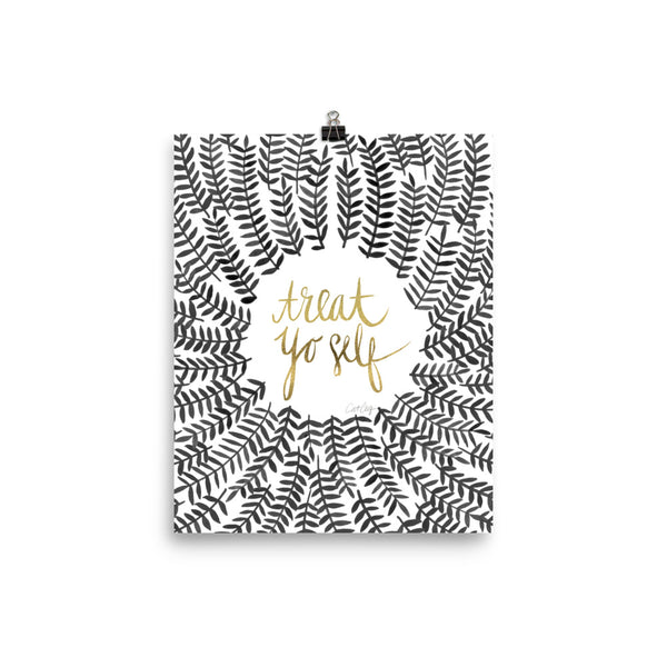 Treat Yo Self – Black Palette • Art Print