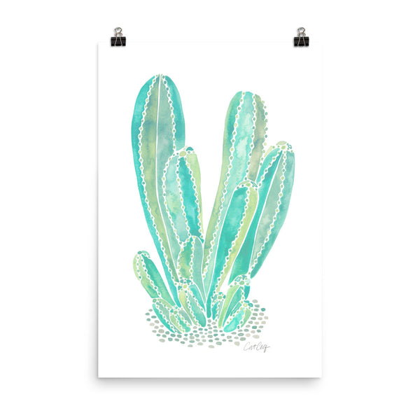 Cactus Cluster – Mint Palette • Art Print