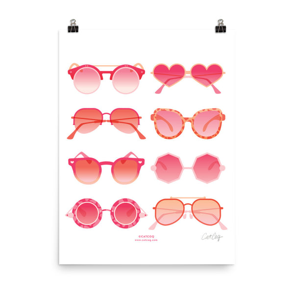 Sunglasses Collection – Pink Palette • Art Print