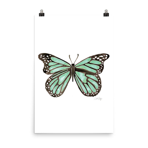 Butterfly – Mint Palette • Art Print