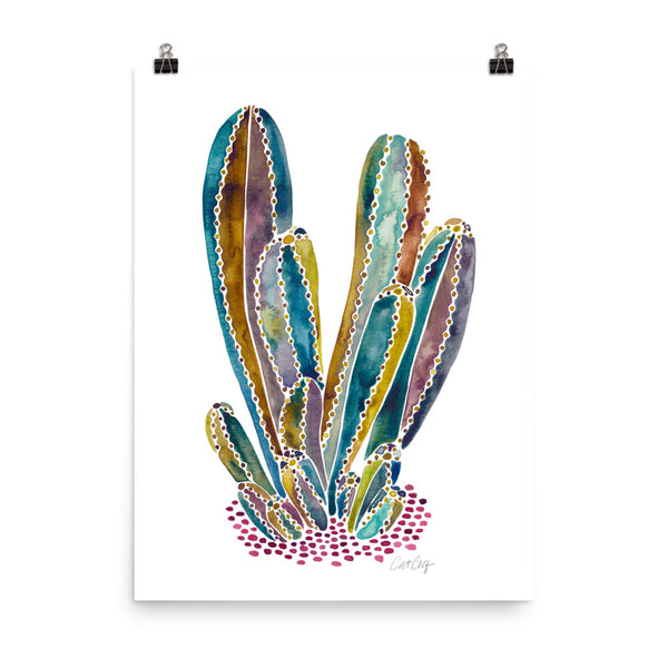 Cactus Cluster – Vintage Palette • Art Print