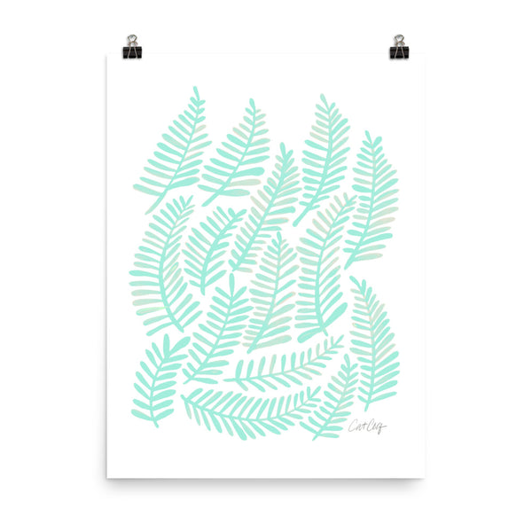 Fronds – Mint Palette • Art Print