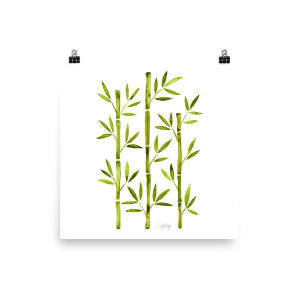 Bamboo – Lime Palette • Art Print