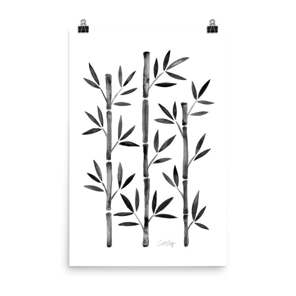 Bamboo – Black Palette • Art Print