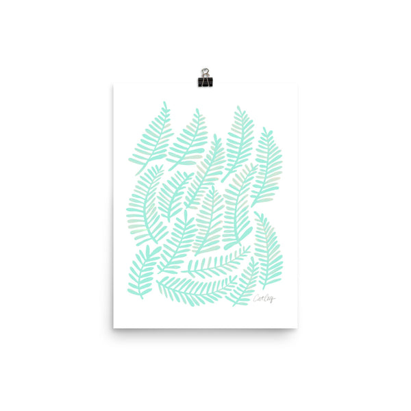 Fronds – Mint Palette • Art Print