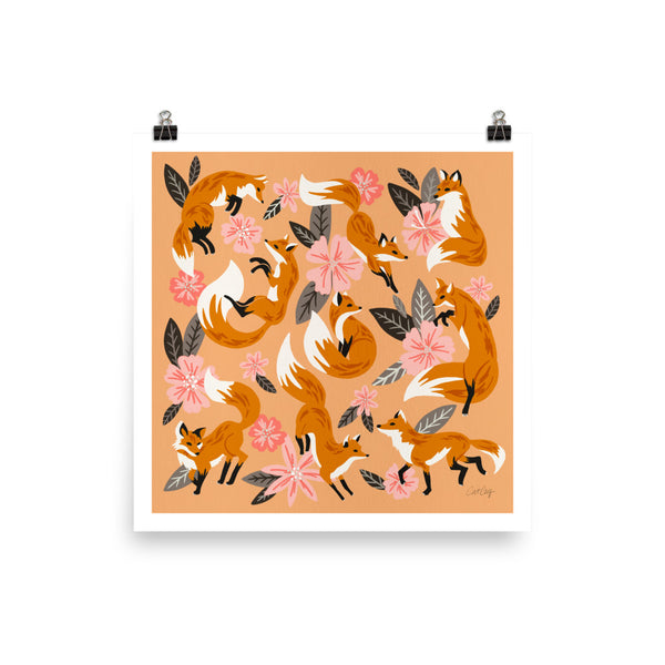 Foxes and Blooms - Melon