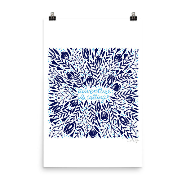 Adventure is Calling – Navy Palette • Art Print