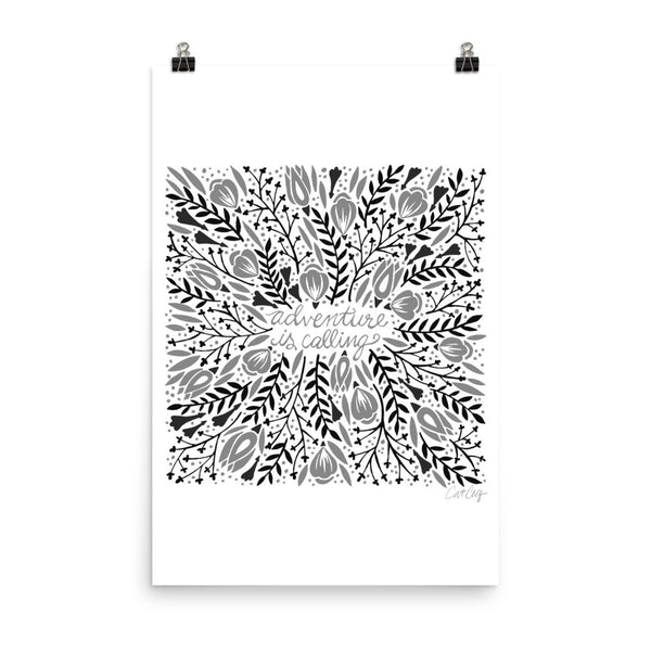 Adventure is Calling – Black Palette • Art Print