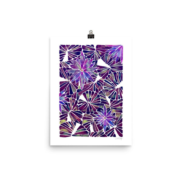 Water Lilies – Mauve Palette  •  Art Print