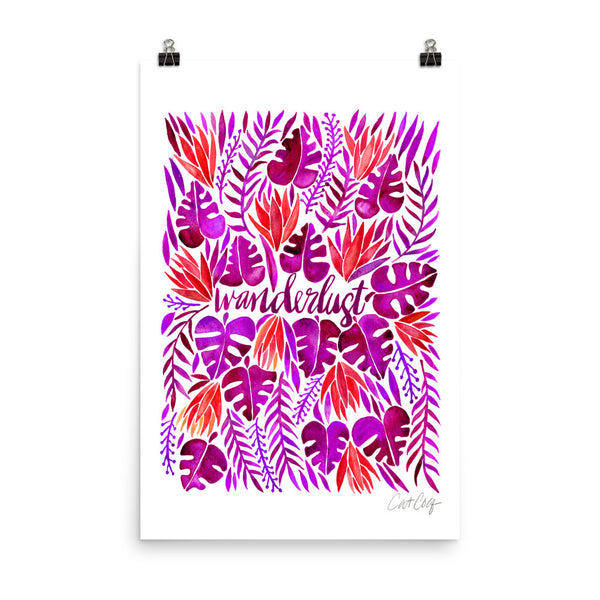 Wanderlust – Magenta Palette • Art Print