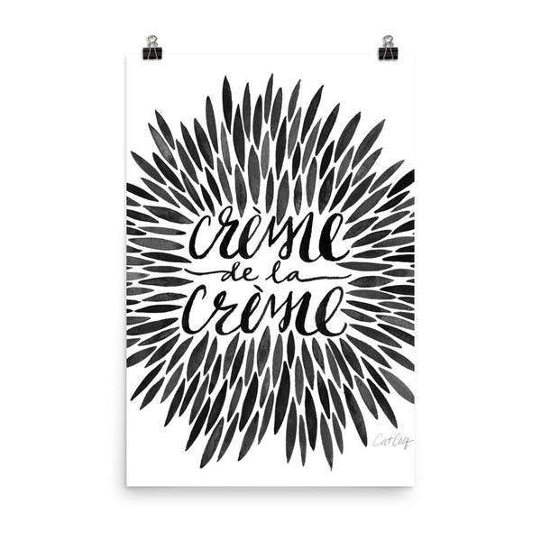 Crème de la Crème – Black Palette • Art Print