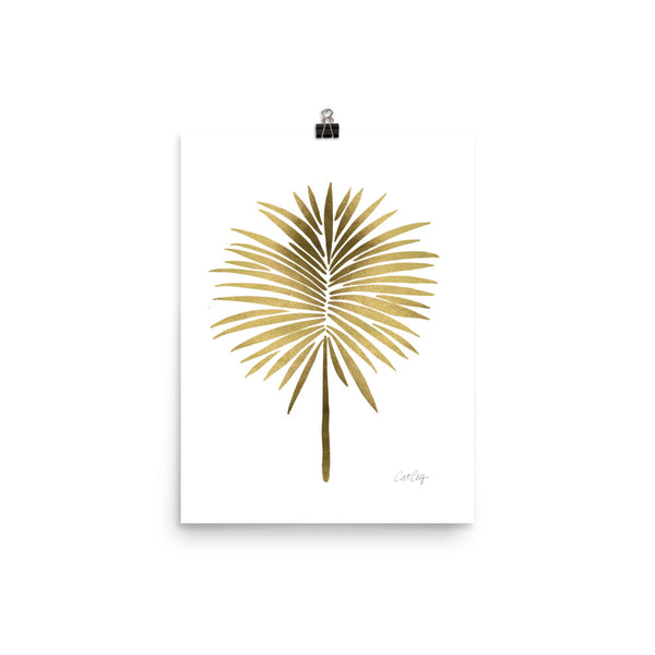 Fan Palm – Gold Palette • Art Print