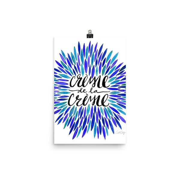 Crème de la Crème – Blue Palette • Art Print