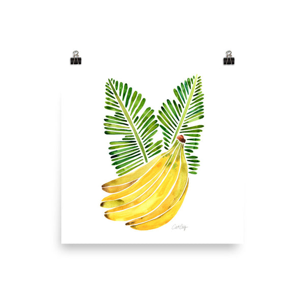 Banana Bunch – Yellow & Green • Art Print