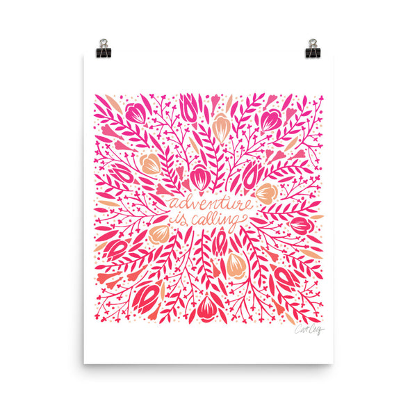 Adventure is Calling – Pink Palette • Art Print