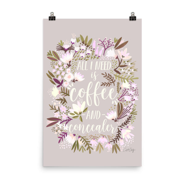 Coffee & Concealer – Spring Palette • Art Print