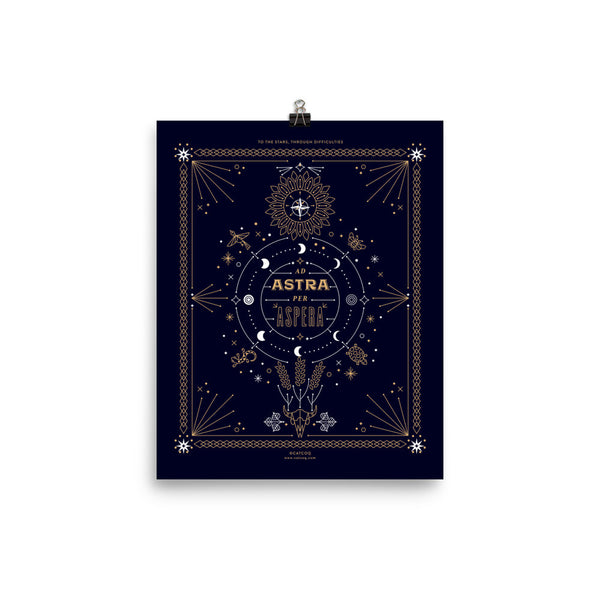 Ad Astra Per Aspera  •  Art Print