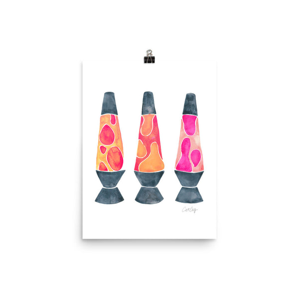 Lava Lamps – Peachy Pink Palette • Art Print