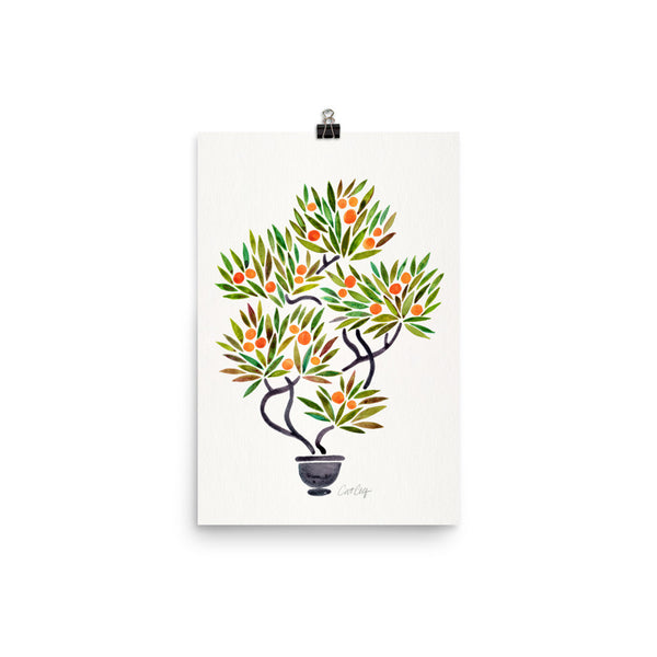Bonsai Fruit Tree – Little Oranges • Art Print
